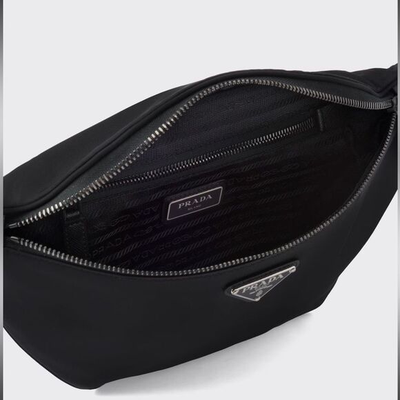 PRADA Authentic Re-Nylon and Saffiano Leather belt bag W/ Authentication Card - Picture 3 of 13